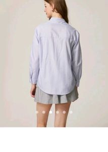 Striped Shirt w/ Bow Detail