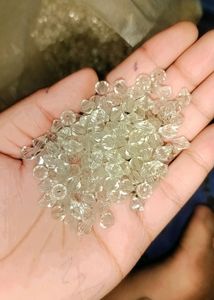 Transparent White Bicone Crystal 🔮