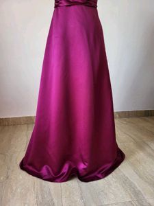 Elegant Magenta Evening Gown