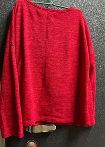 Red Casual Top