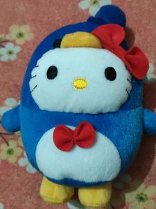 Hello Kitty In Penguine Costume Plushie Soft Toy