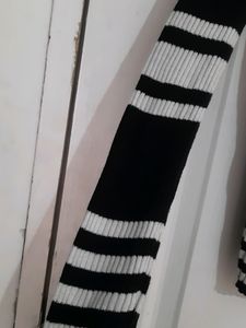 Wool Black And White Top