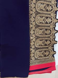 Elegant Embroidered Saree