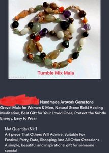 Multicolour Crystal Mala Unisex