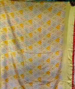 Yellow Patterned Saree