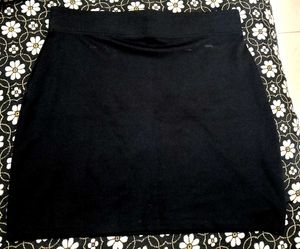 Black Slik Miniskirt