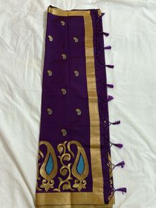 Paisely Lace Work Saree
