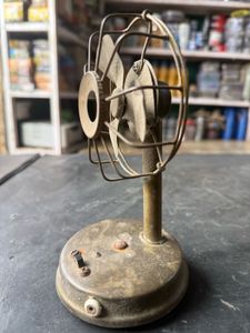 Vintage brass miniature fan