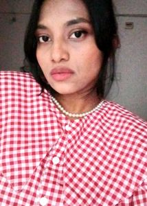 Red &amp; White Gingham Button-Down Shirt