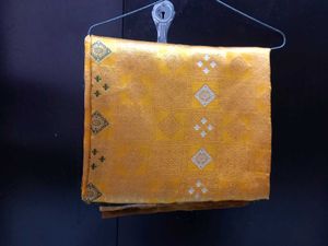 Partywear Gold Saree