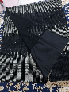 Black Golden Women Saree