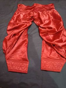Red Embroidered Kurta Set