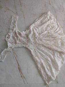 White Embroidered Dress