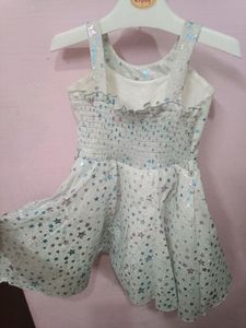 Flaired Full Glitter Frock With For 2 Year Girl