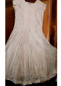 Beautiful Golden Anarkali Dress
