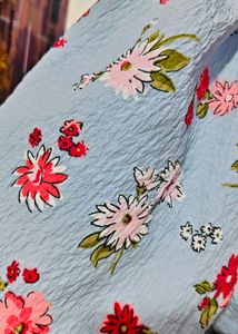Floral Smocked Crop Top