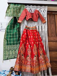 Red Lehenga Choli Set