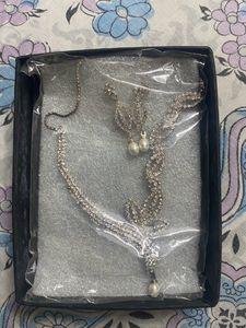 Silver Necklace Jwellery Set