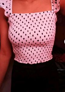 Trendy Polka Dot Top