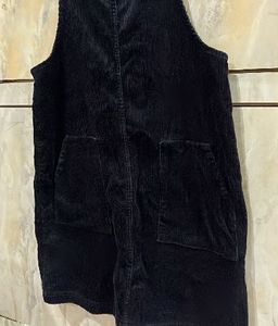 Black Dungaree Dress
