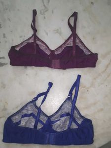 Floral Print Bras - Set of 2