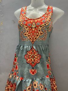 Floral Print Sleeveless Dress