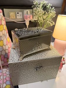 Silver Metal Box/jewellery box with sound