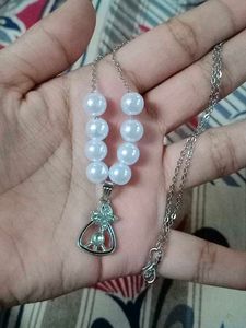 Pearl Necklace &amp; Earring Set