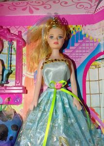 Beauty Doll Set (Clothes + Baby + Swing)