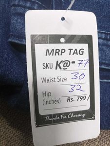 K@77 Size-30 (Sale) Latest Ladies high waist Jeans