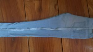 Mid Waisted Light Blue Jeans For Women