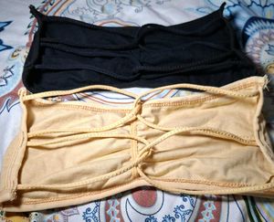 Women Comfortable Bra - Black &amp; Cream