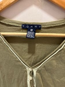 Tommy  Olive Green Tee