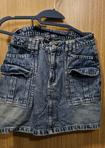 Denim Mini Skirt