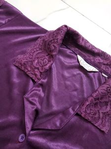 Solid Purple Nighsuit (Women)