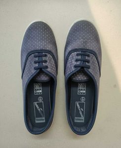 Fashion Case Blue Polka Dot Shoes