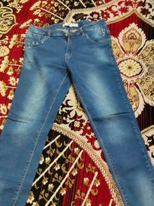 Embellished Denim Jeans