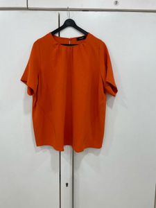 🌟Chic Alert!🚨M&amp;S Autograph Burnt Orange Blouse