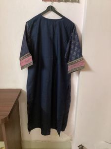 Navy Blue Kurta Set
