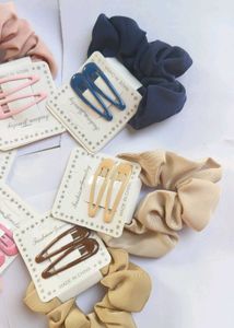 Korean Hair Scrunchies Free With Same Colour Clips