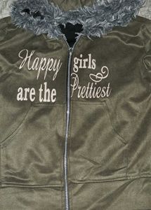 Olive Green Fur Hoodie