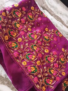 Purple 💜 Saree.