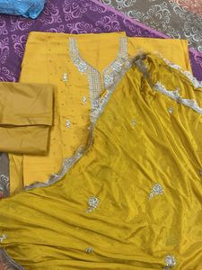 Elegant Mustard Kurta Set