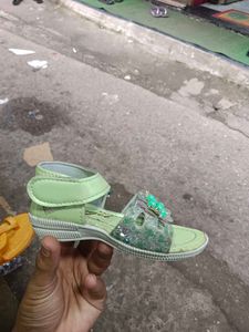 Cute Green Toddler Sandals