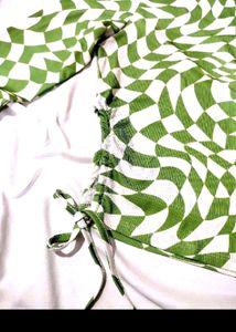 ONLY GREEN Full Sleeves ABSTRACT TOP