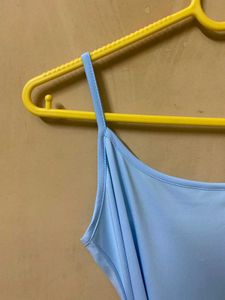 Blue Flower Detail Maxi Dress