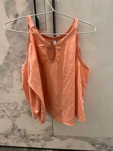 Peach Top with Ring Detail