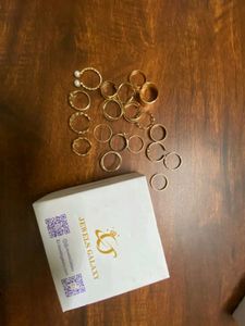 Jewels Galaxy GOLD PLATED STAKABLE FINGER RINGS