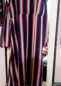 new dress beautiful fabric long open shoulder