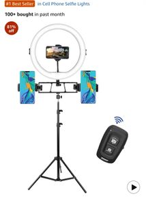 Selfie Ring Light with Tripod Stand
